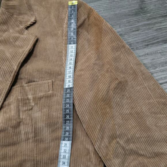 Vintage Westchester Classic Tan Corduroy Button Up Blazer Jacket - Picture 7 of 8